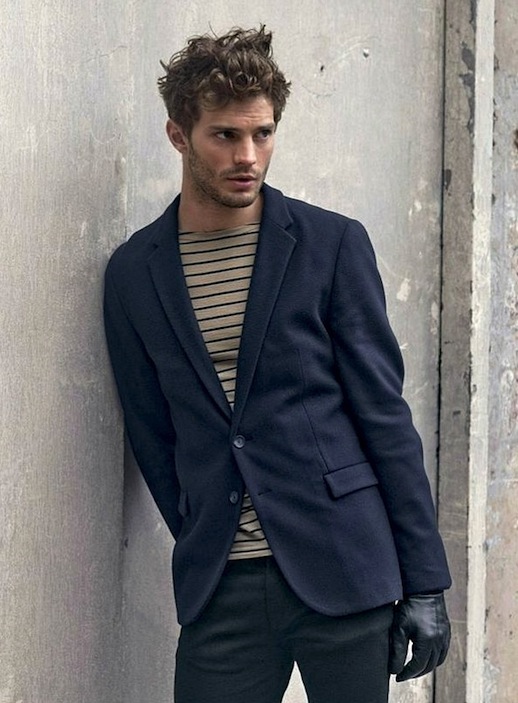 10 25 Stylish Hot Guys In Stripes Jamie Dornan Blazer Leather Gloves Mens Style Via Hugo Boss