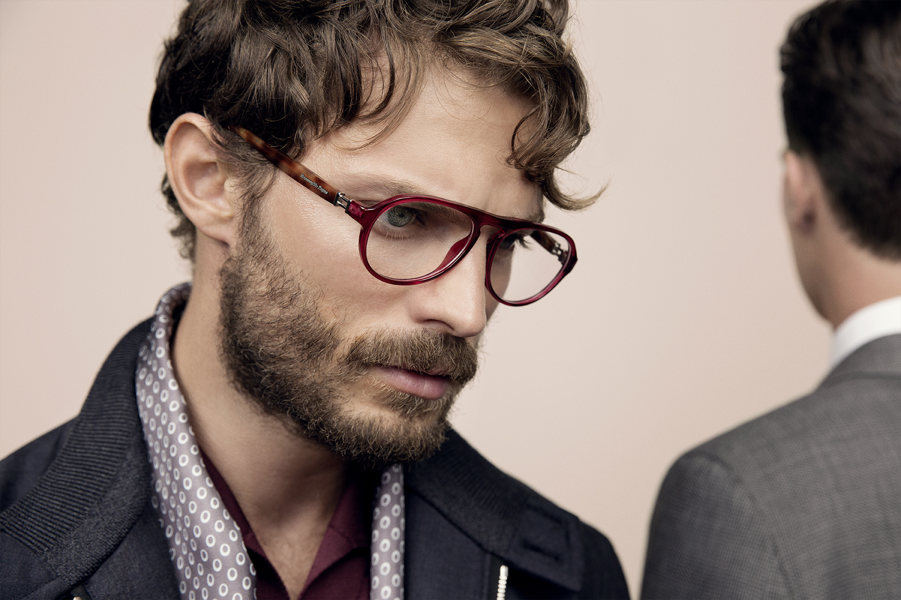 Jamie Dornan wearing Ermenegildo Zegna Spring Summer 2014 optic frames